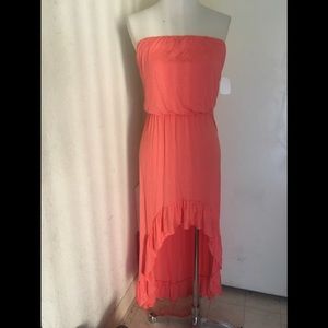 Strapless High-Low Dress